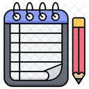 Schreibblock Notizblock Zeichenblock Symbol