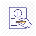 Schreiben Papier Notiz Icon