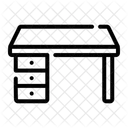 Schreibtisch Stuhl Tisch Symbol