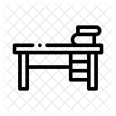 Schreibtisch Lehrer Klassenzimmer Symbol