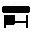 Schreibtisch Lehrerpult Stuhl Symbol