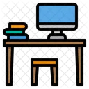 Klassenzimmer Schreibtisch Schule Symbol