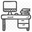 Schreibtischlampe Symbol