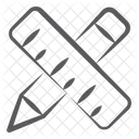 Schreibwaren Geometrie Werkzeuge Skizzierwerkzeuge Symbol