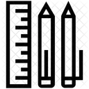 Geometrie Lineal Zeichnen Symbol