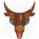 Schreiender Stier Stier Stier Emoji Symbol