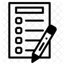Schriftliche Prufung Prufung Symbol
