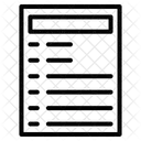Schriftliche Prufung Symbol