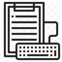 Schriftsteller Tastatur Tippen Symbol