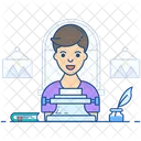 Schriftsteller Autor Journalist Symbol