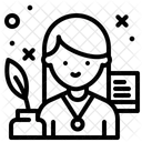 Schriftsteller Symbol