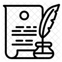 Schriftsteller  Symbol