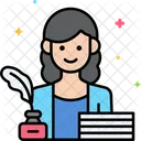 Schriftstellerin Symbol