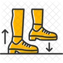 Schritt Schuhstepp Tanzschritt Symbol