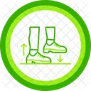 Schritt Schuhstepp Tanzschritt Symbol