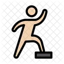 Schritt Ubung Fitness Symbol