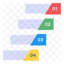 Schritt Etiketten Diagramm Etikettenpfeile Infografik Geschaftsvorlage Symbol