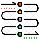 Dynamisch Statisch Schritt Symbol