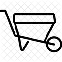 Schubkarre Schubkarre Bergbaukarre Symbol
