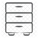 Schubladen Wohnzimmerregal Schrank Symbol