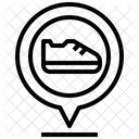 Schuhstandort  Symbol
