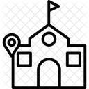 Schuladresse Schulstandort Schulziel Symbol