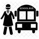 Schulbus Schullastwagen Wagen Symbol