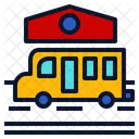 Schule Bus Vichecle Icon