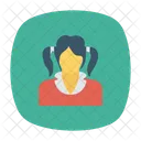 Student Schulmadchen Madchen Symbol