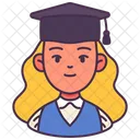 Frau Avatar Studentin Symbol