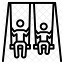 Schaukeln Seilschaukeln Unterhaltung Symbol