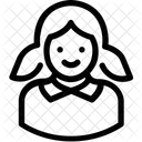 Schulmadchen Madchen Teenager Symbol