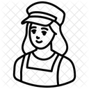 Schulmadchen Madchen Junges Madchen Symbol