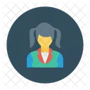 Schulmadchen Madchen Schule Symbol