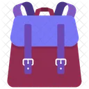 Zuruck Buch Brotbeutel Symbol