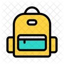 Schultasche Collagetasche Rucksack Icon