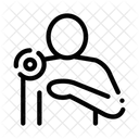 Punktgenau Schulter Schmerzen Symbol