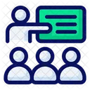 Schulung Workshop Prasentation Symbol