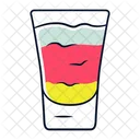 Schuss Geschichtet Cocktail Symbol