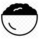 Schüssel mit braunem Reis  Symbol