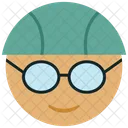 Schutzbrille Sportler Schwimmer Icon