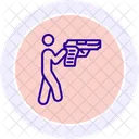 Shooter Liniensymbol Symbol