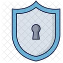 Schutzschloss Sicherheit Schild Icon