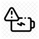 Schwache Batterie Ladt Signalisiert Icon