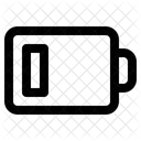 Schwache Batterie Batteriestand Niedriger Batteriestand Symbol