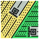 Schwad Kontrolle Landwirtschaft Symbol