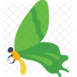 Schwalbenschwanz fliegender Schmetterling Seitenansicht  Symbol