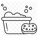 Schwamm Hausarbeit Kuche Symbol