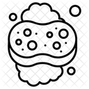 Schwamm Reinigung Geschirrspulen Symbol