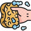 Schwamm Reinigung Waschen Symbol